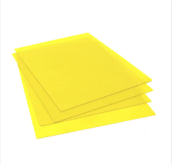 Yellow Epoxy Fiberglass Insulation Plate 0.5mm Thickness for LiFePO4 Battery Pack