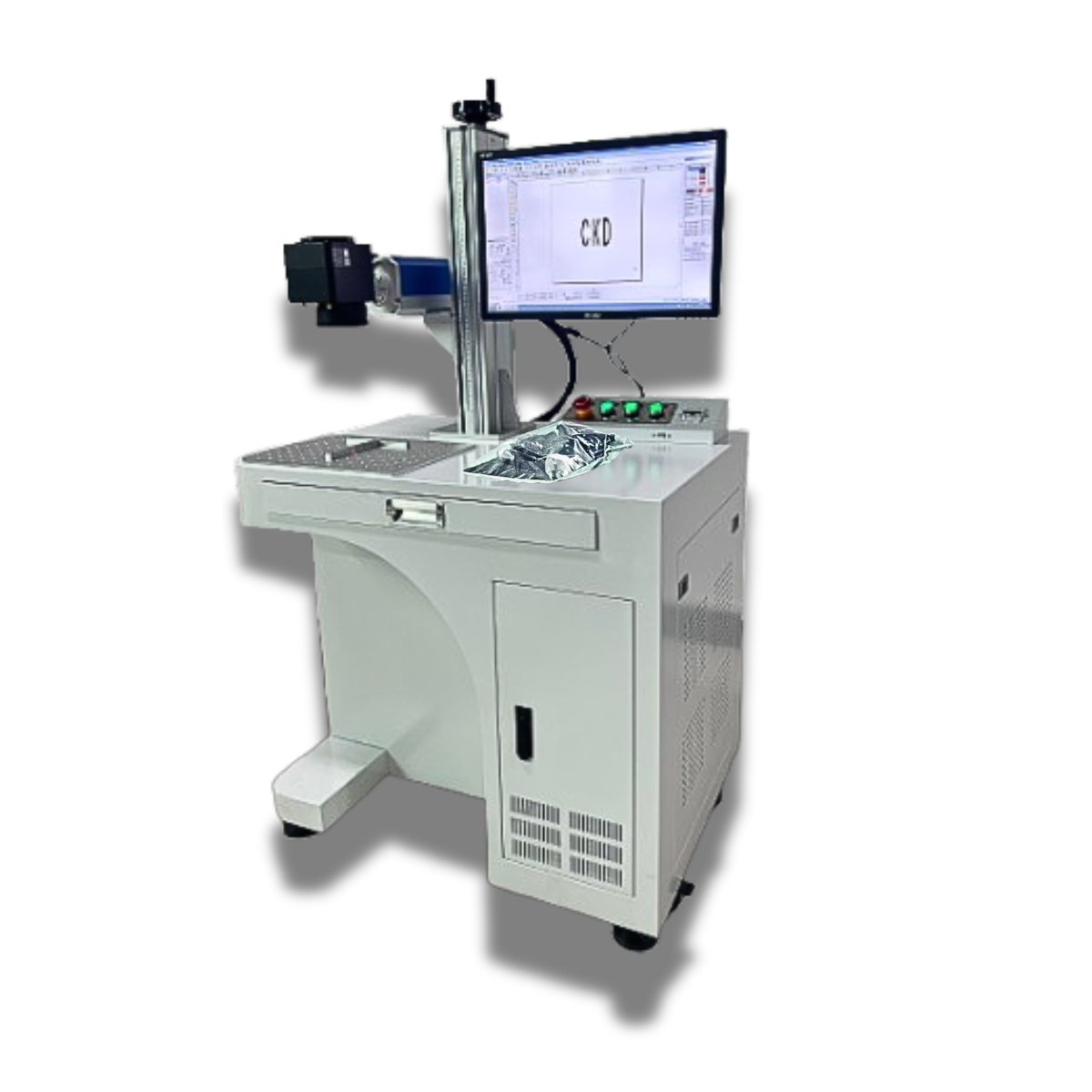 FVL DP1515C Fiber Laser Marking Machine Side View 20W 30W 50W Bangladesh