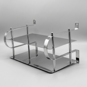 FVL Premium Stainless Steel Double Layer Router & ONU Stand in Bangladesh