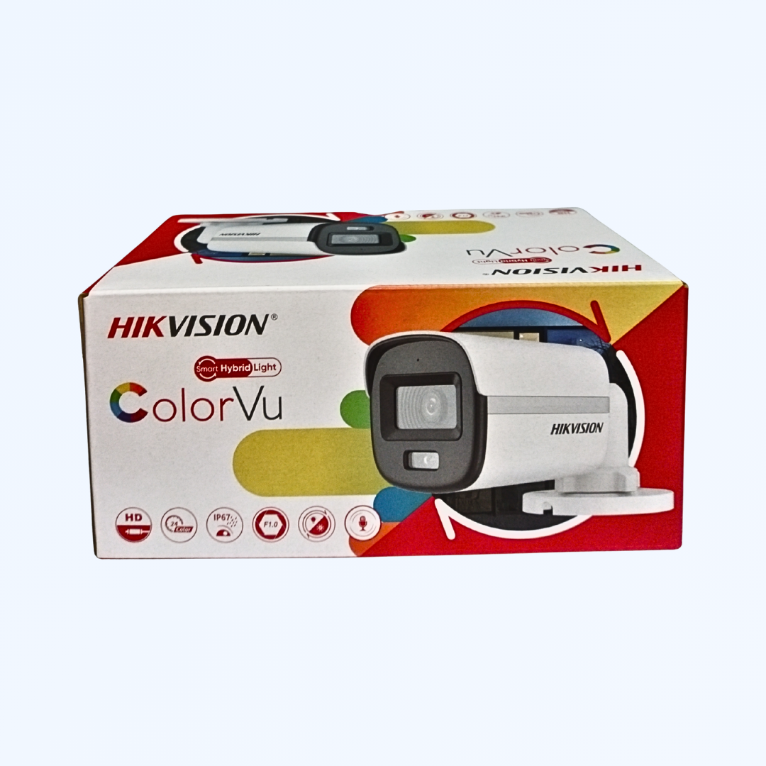 Hikvision DS-2CE10DF0T-LPFS 2MP ColorVu Audio Camera Price in BD - Famous Vision Ltd Official Hikvision DS-2CE10DF0T-LPFS Camera Genuine Box Packaging