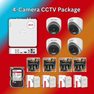 Hikvision DS-2CE70DF0T 4-Camera CCTV Package BD